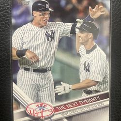 2017 Aaron Judge Topps Update Rookie Card - “The Next Dynasty”. NY Yankees. 