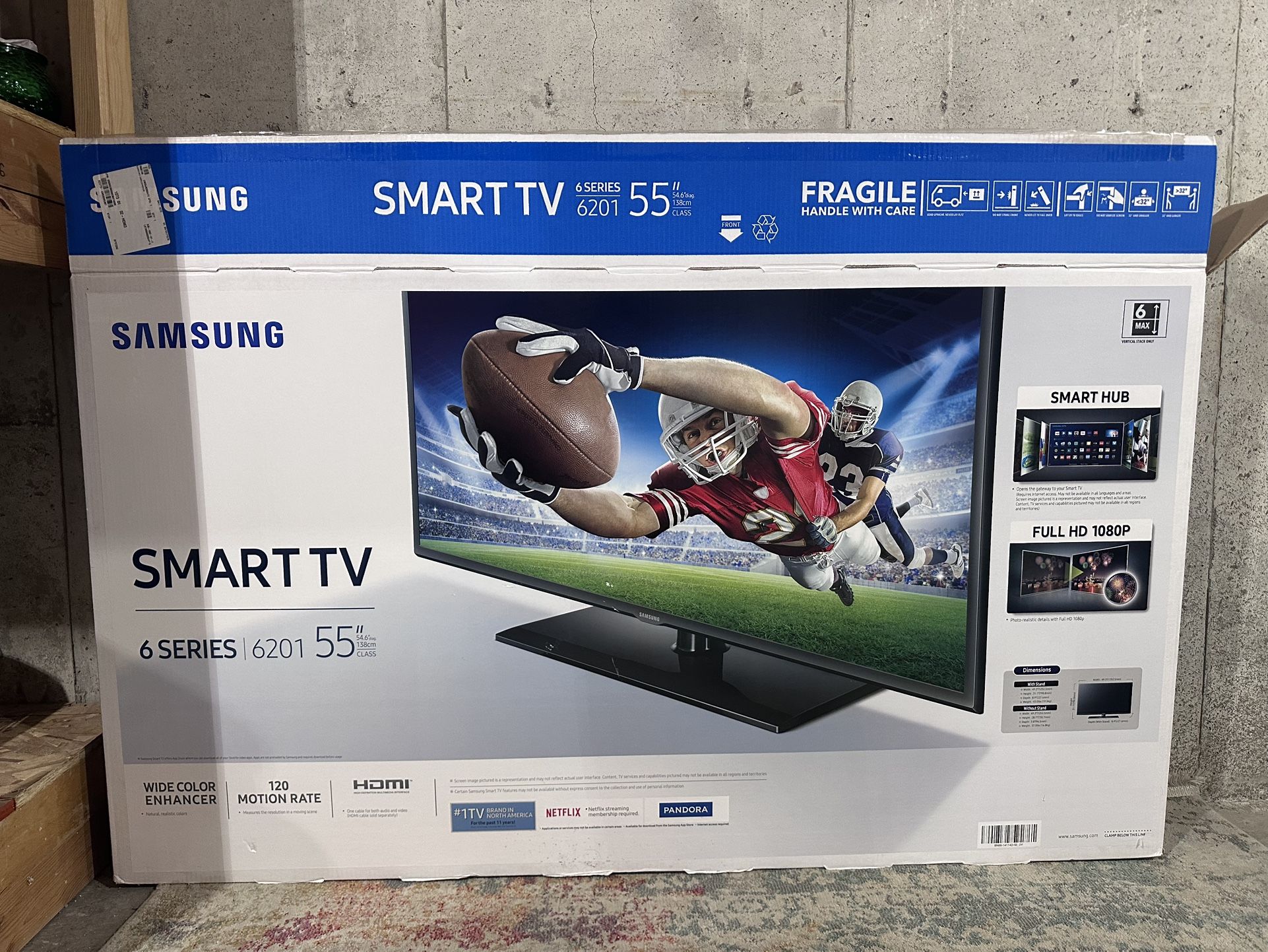 Samsung 6 Series 55” Smart TV