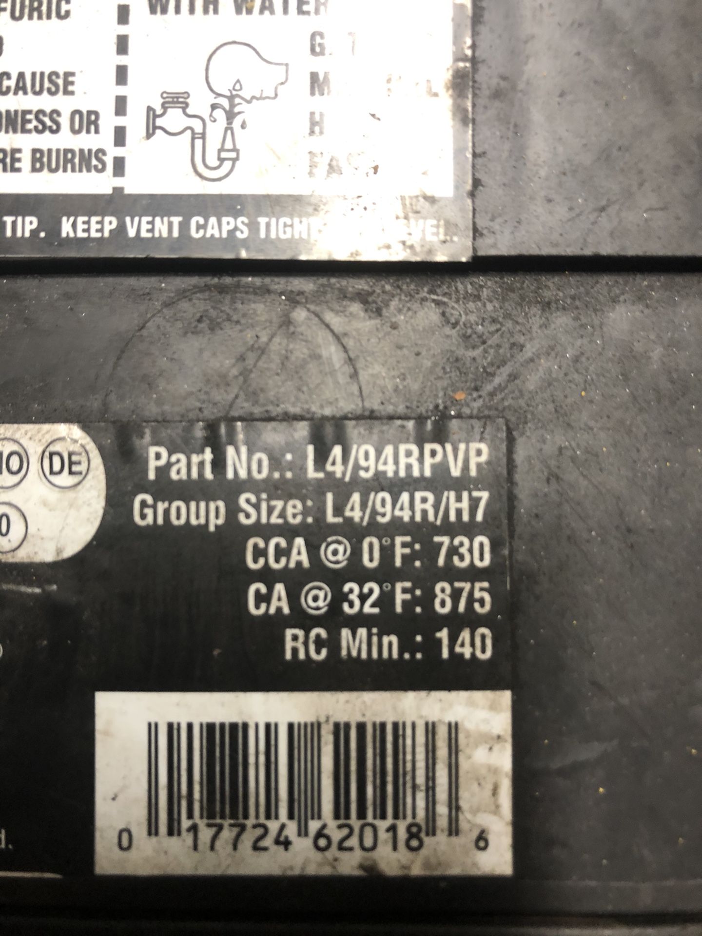Caravan battery 94R