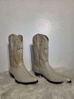 El General 1901 Genuine Caiman Tail Cowboy Boots - Men's 8.5 EE