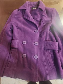Small PURPLE  COAT KEEP  YOU WARM
