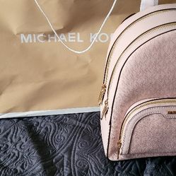Mk Pink Backpack