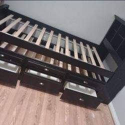 Twin/Twin Bedset W/3 Storage Drawers & Shelf(Mattress Included:$769)