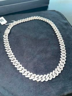 lab diamond 20 inch Cuban link
