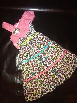 GIRLS CHEETAH DRESS
