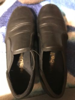 Kids tap dance shoes, size 5.5Y, (READ DESCRIPTION)