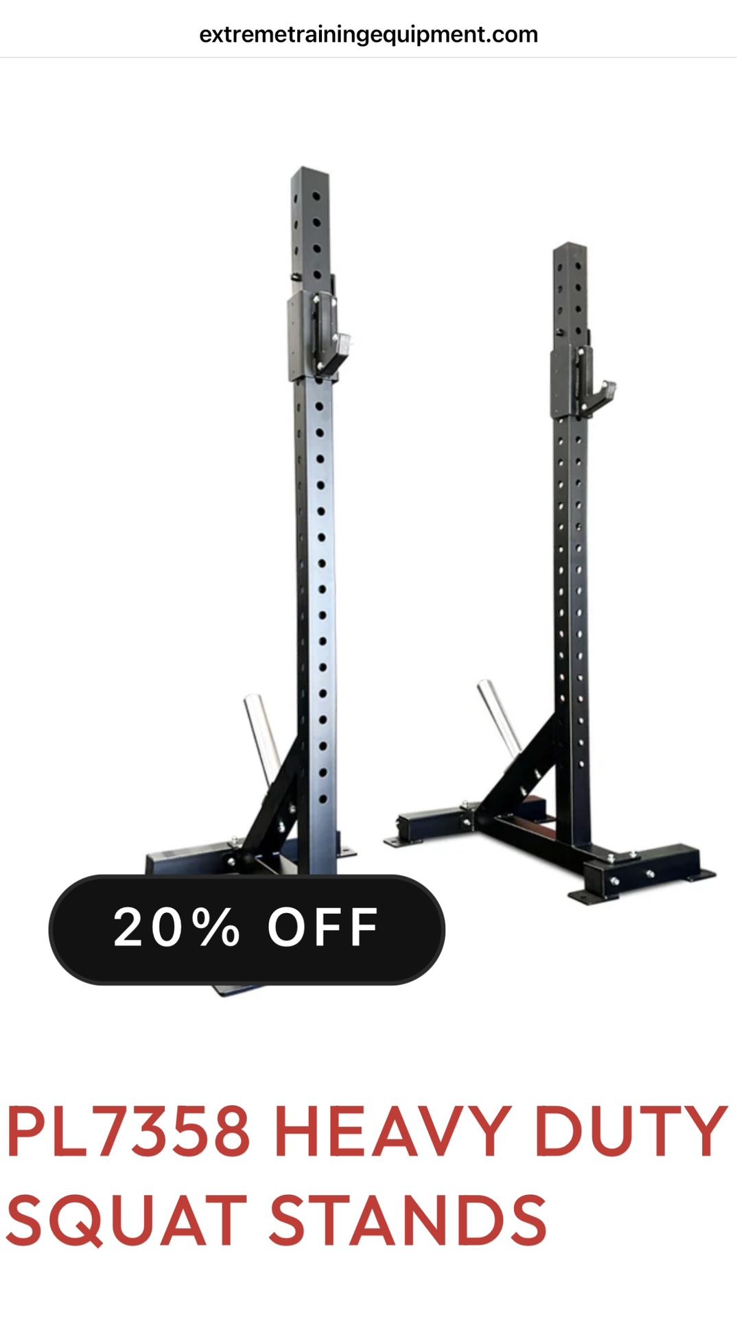 Squat/bench press stand