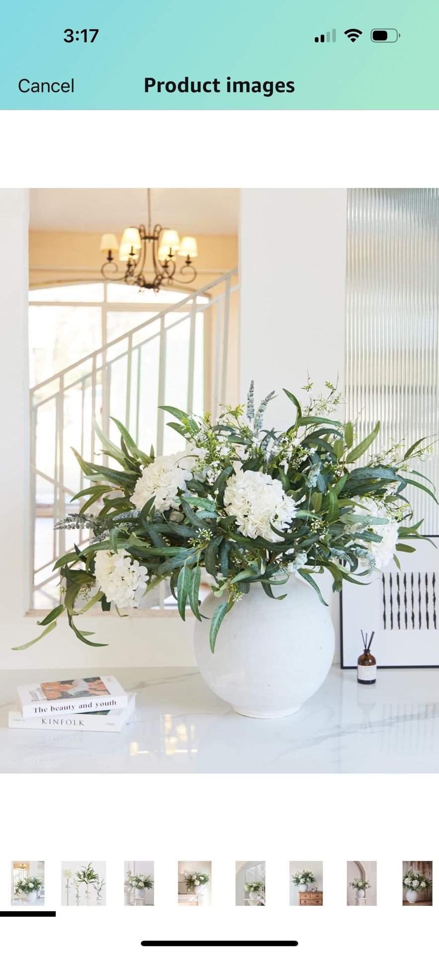 PIN Artificial Flowers with Greenery Stems Faux Plants Indoor Branches for Tall Vase Ultra-Realistic, 13 Pcs Wedding Centerpieces, Home Decor & DIY Bo