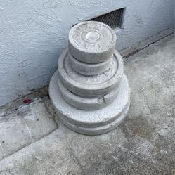 Free Weight Lifting Cement Blocks 