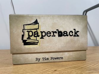 Paperback card game by Tim Fowers