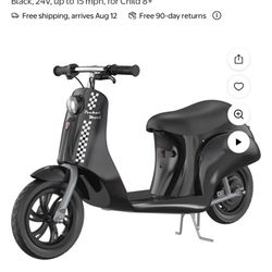 Razor Pocket Mod Miniature Euro-Style Electric Scooter - Onyx Black, 24V, up to 15 mph, for Child 8+