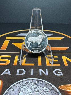 2017 Fair Bullion Prize Bull 1/4 oz .999 Silver Round