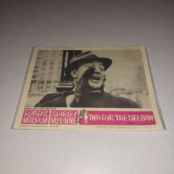 VINTAGE 1962 TWO FOR THE SEESAW #2 14" X 11" LOBBY CARD NUMBER 62 OF 431