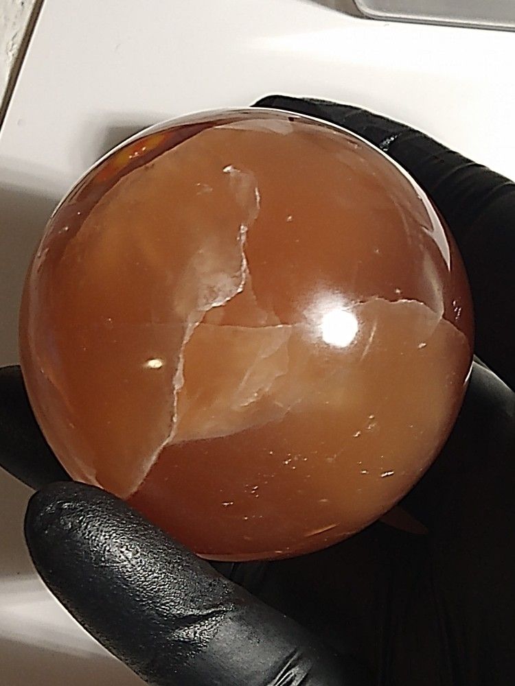 Honey Calcite Sphere 