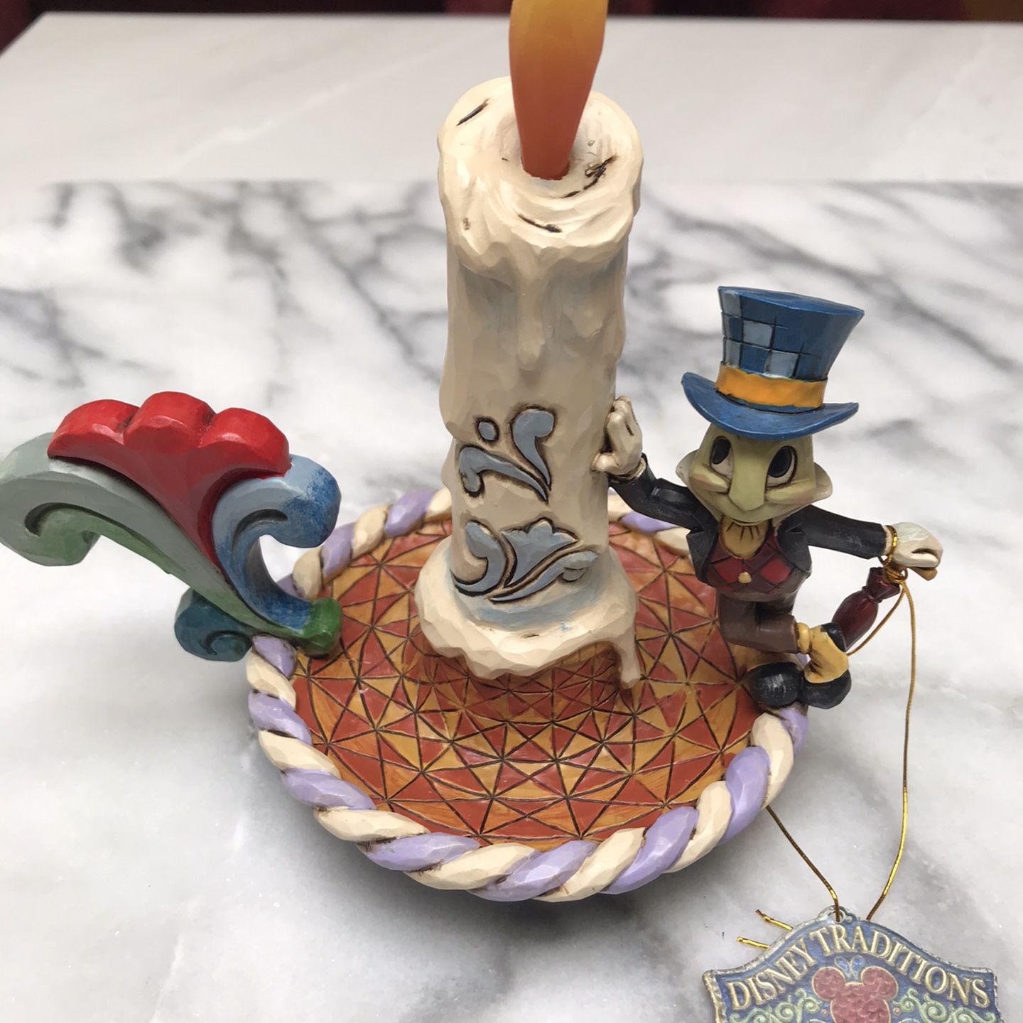Rare Jim Shore Disney Traditions Jimmy Cricket light Figurine #(contact info removed)