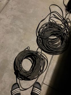 Heavy Duty Black Extension Cables – Lot of 2