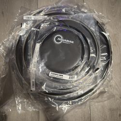 Aquarian Response 2 Coated Drumheads 6-18in (Black)