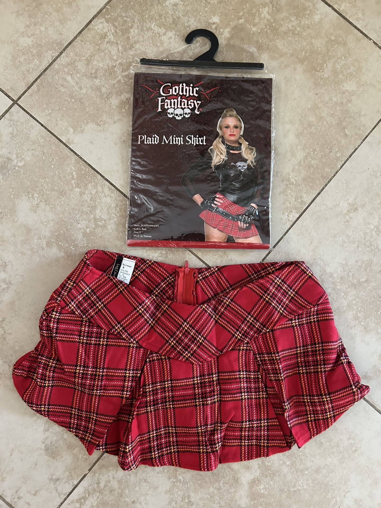 Brand New Plaid Mini Skirt 