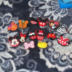 Mickey And Minnie Croc charms
