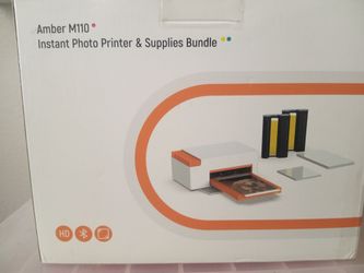 Amber M110 instant photo printer and supply bundle