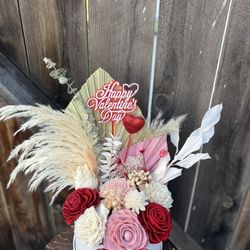 Eternal Dried Floral Valentines Day