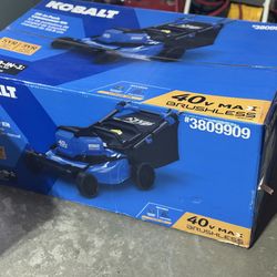 New Kobalt cordless lawn mower
