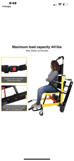 ECOJOY Stair Lifting Wheelchair Motorized Stair Climbing Lifter Elevator 