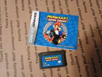 Mario Kart Super Circuit For Game Boy Advance With Manual