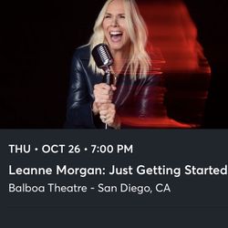 2 Tickets Leanne Morgan 10/26