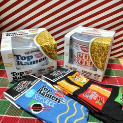 Top Ramen And Cup Of Noodles Bowl Set And Socks $15 