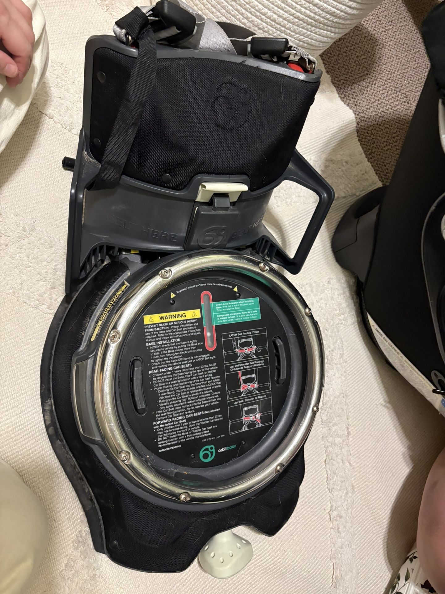 Orbit car seat base