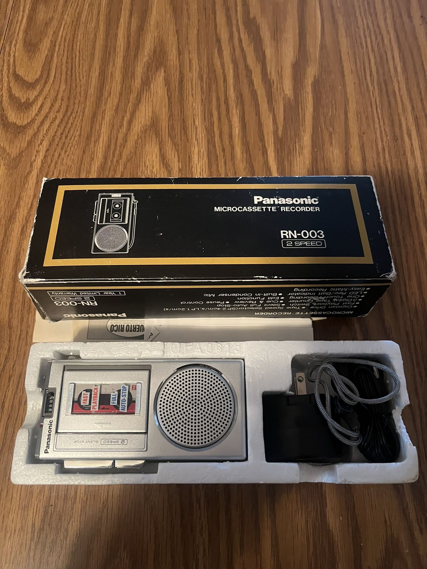 Panasonic RN-003 Micocassette Recorder 2 Tapes