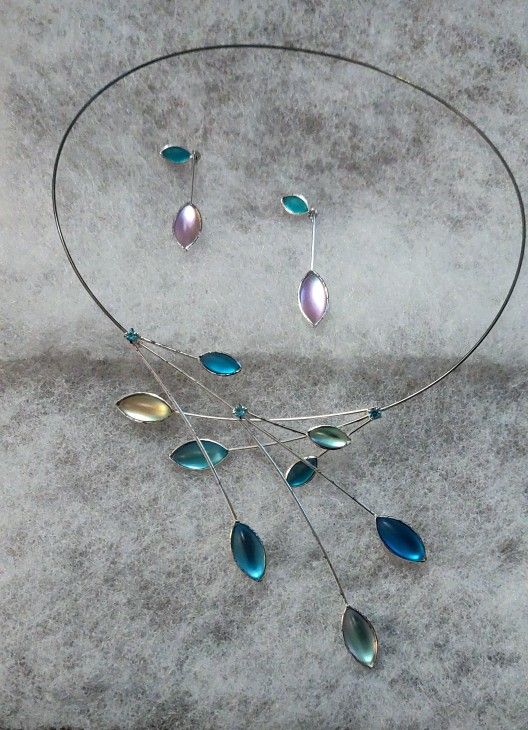 Blue Northern Lights Choker New