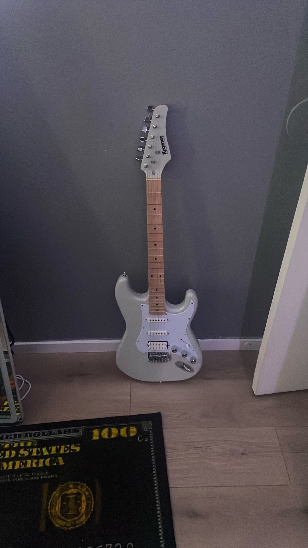 electric guitar with amp