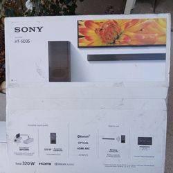 Sony sound bar and subwoofer
