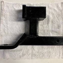 DUAL Ball Mount 2" Hitch Receiver Extender Trailer Tow Adapter 5000 Lbs