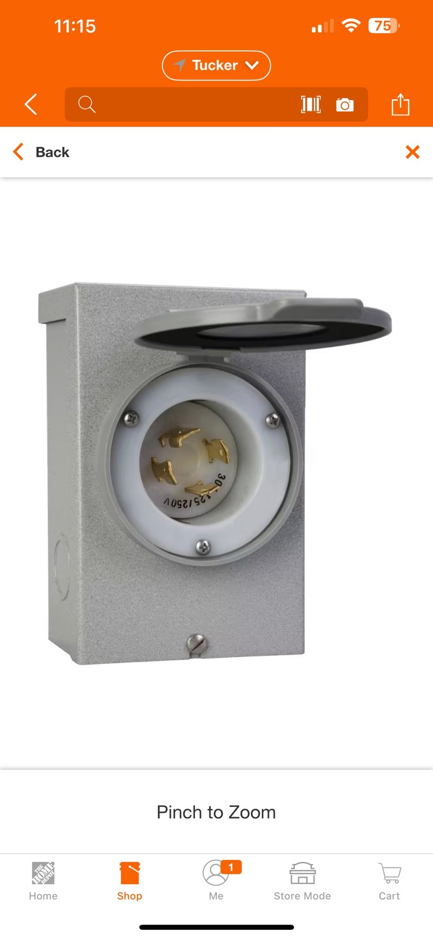 30 Amp Power Inlet Box