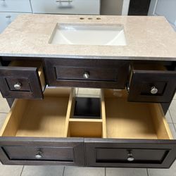 Vanity With Sink And Marble Top 
