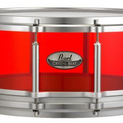 Pearl Free Floating Crystal Beat Snare New 14 By 6.5