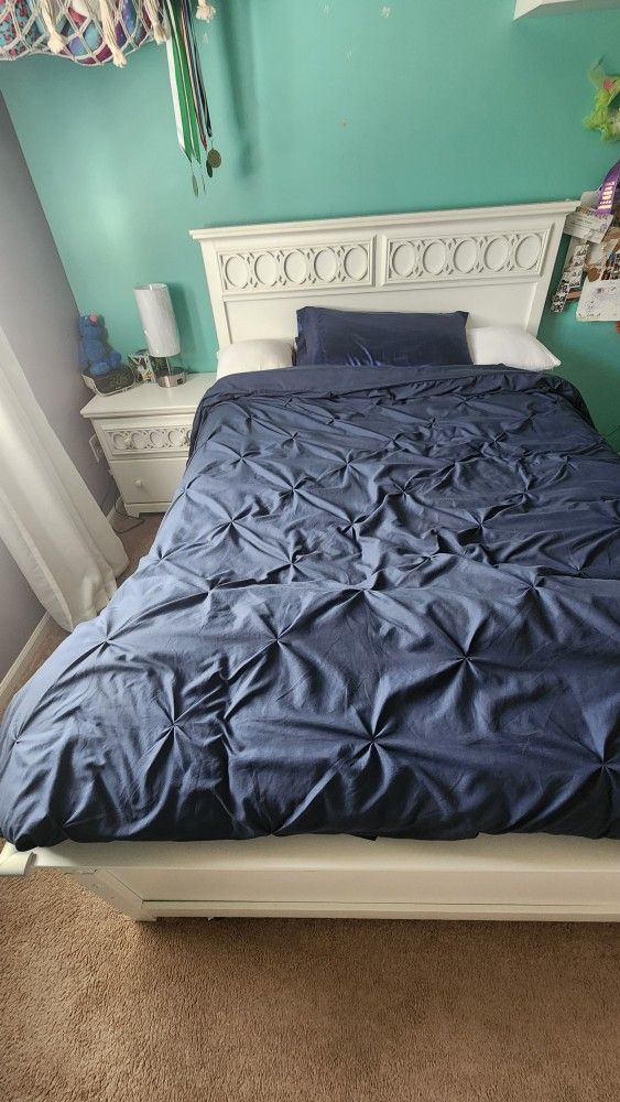 Full Size Bed Frame With Twin Trundle And Twin Matress