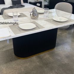 72” Genuine Marble Dining Table Brand New In Box