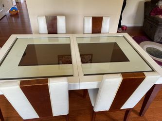 Zeno Dining Table With 4 Chairs