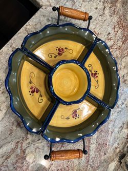 Home and Garden Party stoneware vegetable tray