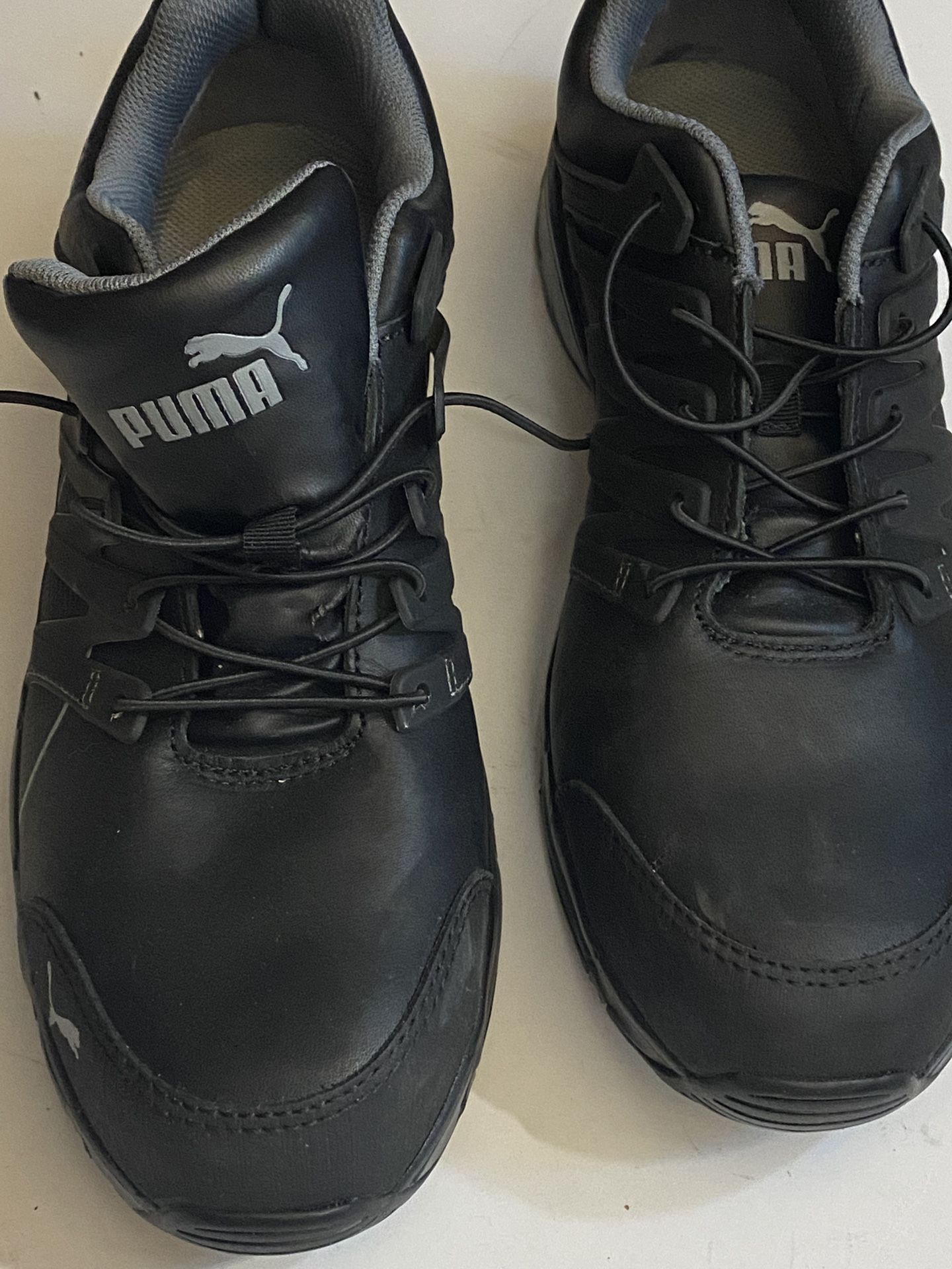 Men’s Size 11 Puma Black Steel Toed Work Shoes