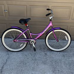 Kent Bicycle 24" Inch Wheel Tire La Jolla Girl Aluminum Beach  Cruiser Bike Purple Outdoor Exercise Fun
