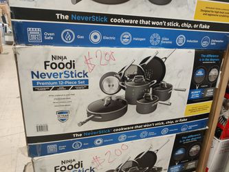 Ninja Foodi NeverStick Premium 12-Piece Cookware Set, Hard