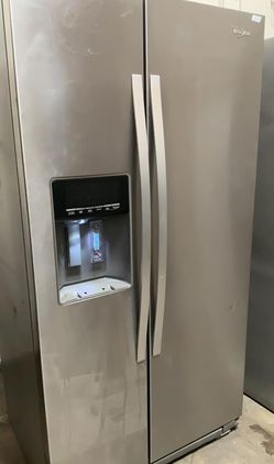 Whirlpool Side-by-Side Stainless Steel Refrigerator Fridge
