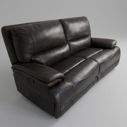 Couch recliner, genuine leather