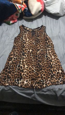 Express leopard print top Medium