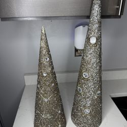 Beaded Table Top Christmas Trees